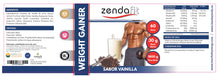Cargar imagen en el visor de la galería, Weight Gainer (Ganador de Peso) Sabor Vainilla - 1800 gramos (15g de proteínas y 30g de carbohidratos por porción)