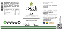 Cargar imagen en el visor de la galería, MSM (Metilsulfonilmetano) - 90 cápsulas vegetales