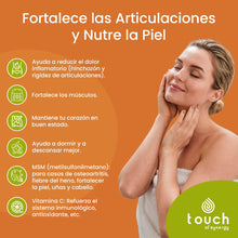 Carica l'immagine nel visualizzatore di Gallery, Colágeno + MSM + Vitamina C - 100 cápsulas vegetales