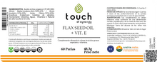 Load image into Gallery viewer, Flax Seed Oil + Vitamin E (Organic Flax Oil) - 60 Softgels. Omega 3-6-9 Vegan
