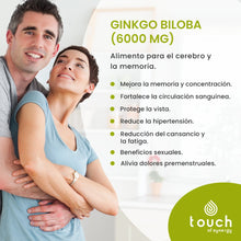 Carica l'immagine nel visualizzatore di Gallery, Ginkgo Biloba 6000mg - 60 cápsulas vegetales
