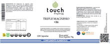 Carica l'immagine nel visualizzatore di Gallery, TRIPLE MAGNESIO + B6 120cáps
