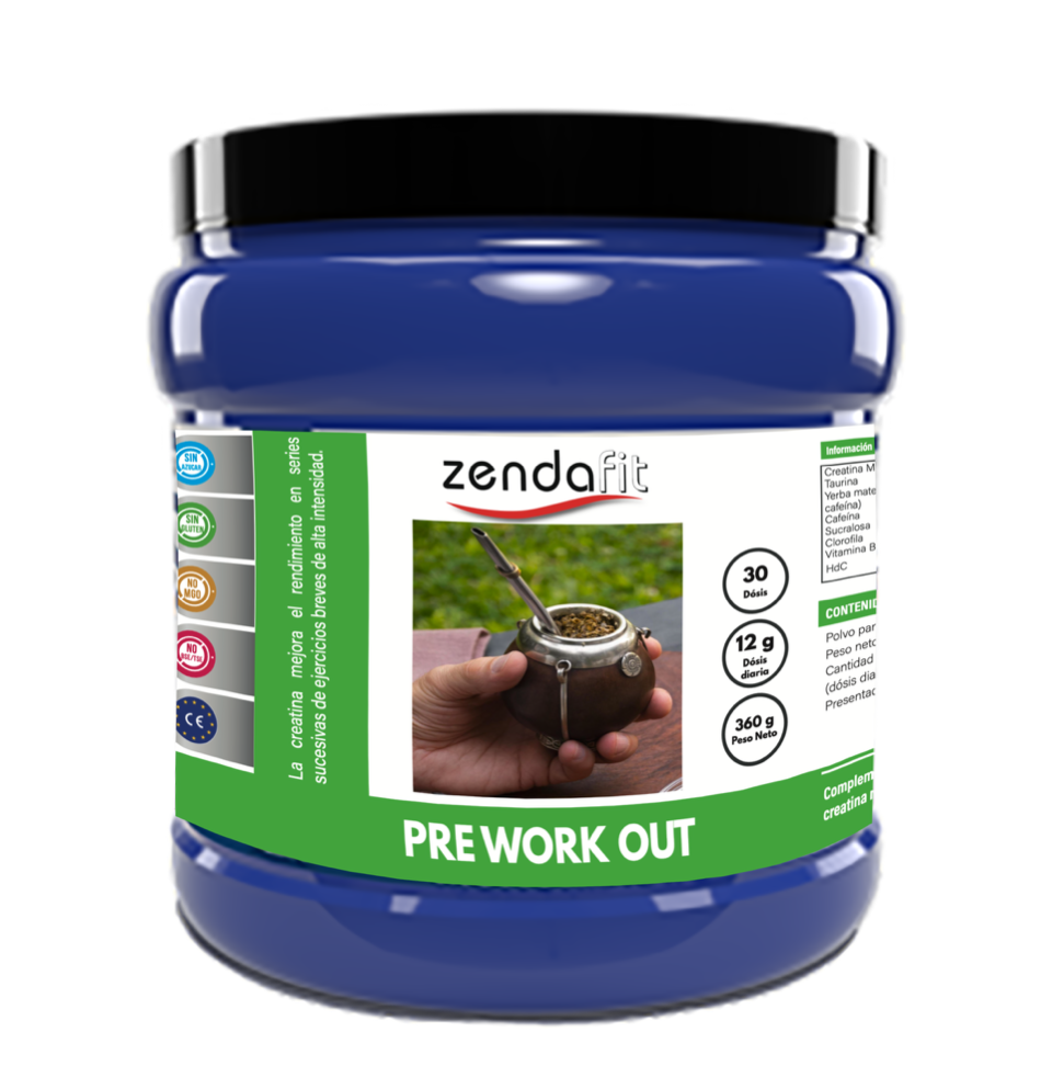 Creatina con Hierba Mate 450gr. Pre Work Out