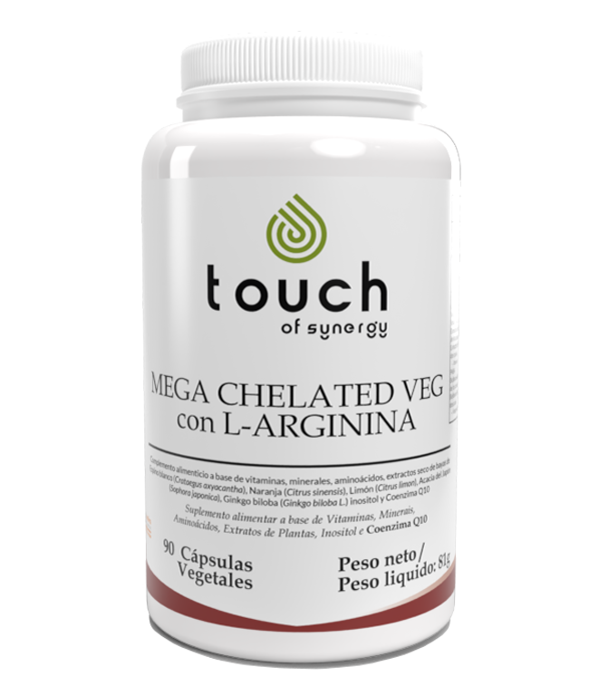Mega Chelated Veg with L-Arginine  - 90 cápsulas vegetales